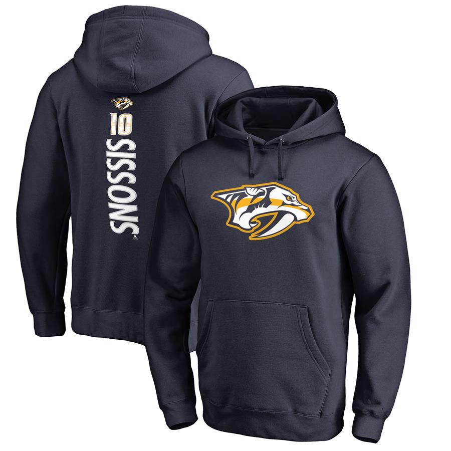 Colton Sissons Nashville Predators Fanatics Branded Backer Name & Number Pullover Hoodie - Navy