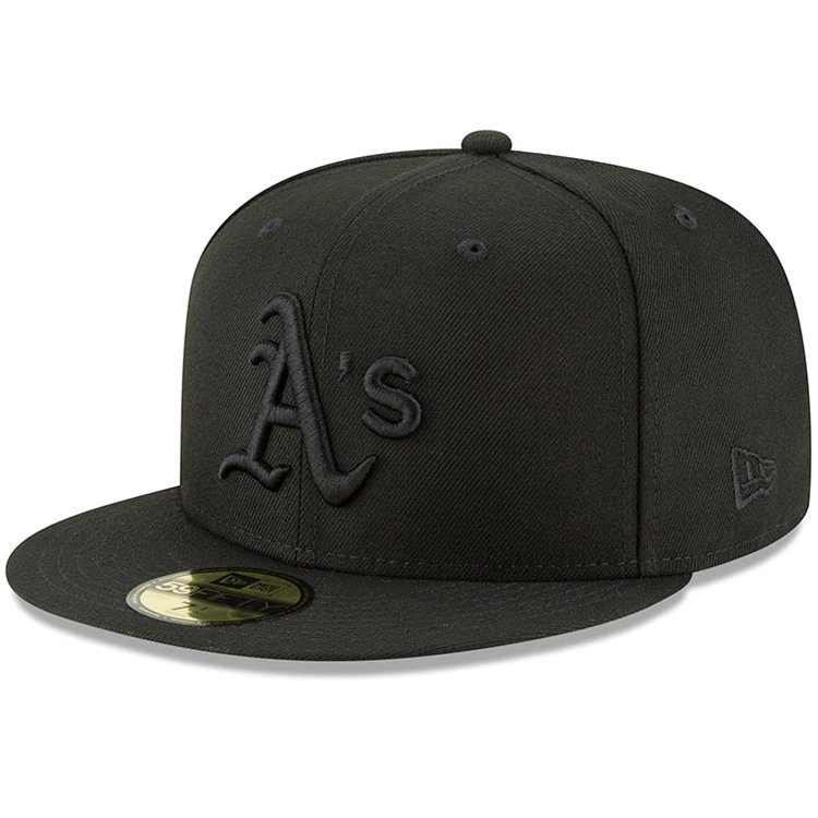 Кепка Oakland Athletics New Era Primary Logo Basic 59FIFTY Fitted (чёрный)
