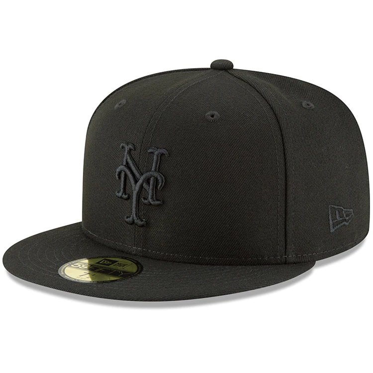 New York Mets New Era Primary Logo Basic 59FIFTY Fitted Hat - Black