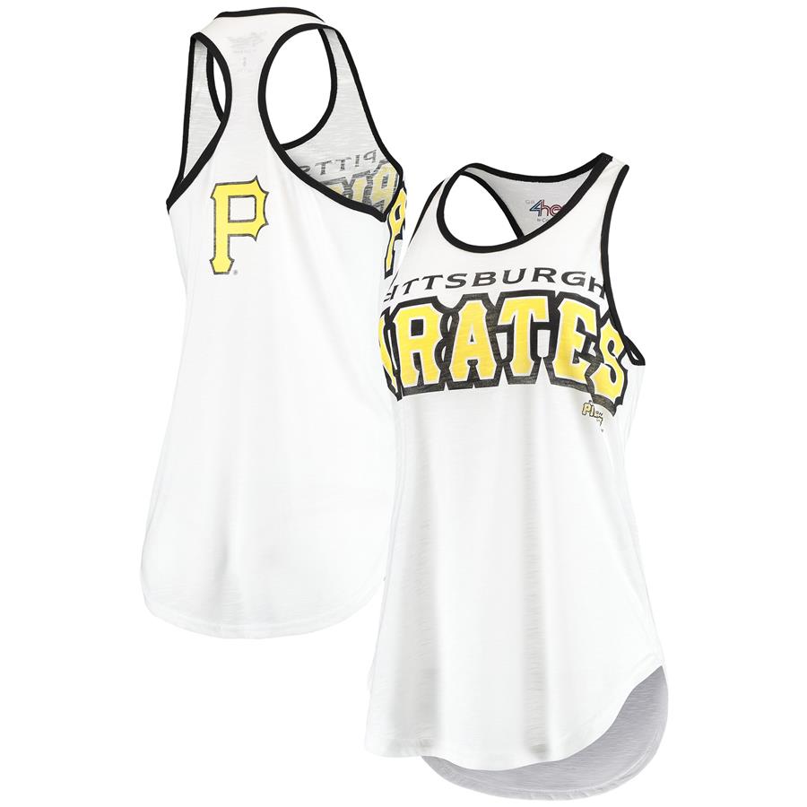 Pittsburgh Pirates G-III 4Her by Carl Banks Women's Break the Game Tank Top - White
