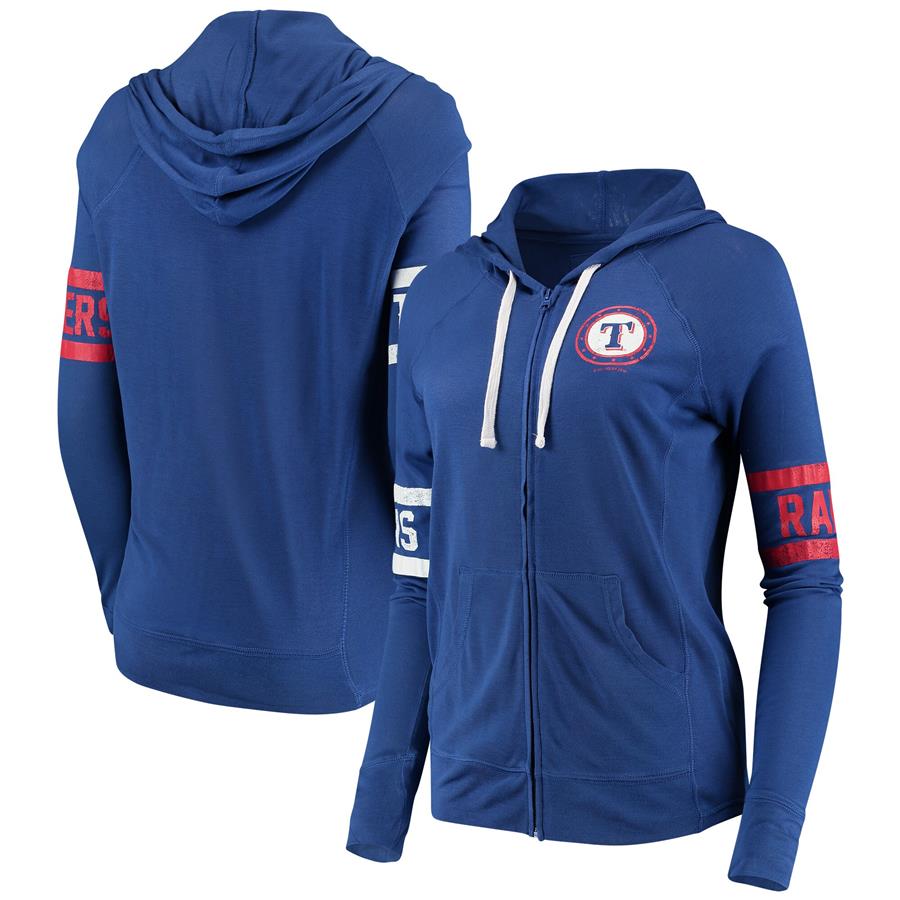 Texas Rangers Touch by Alyssa Milano Women's Postseason Hoodie - Royal