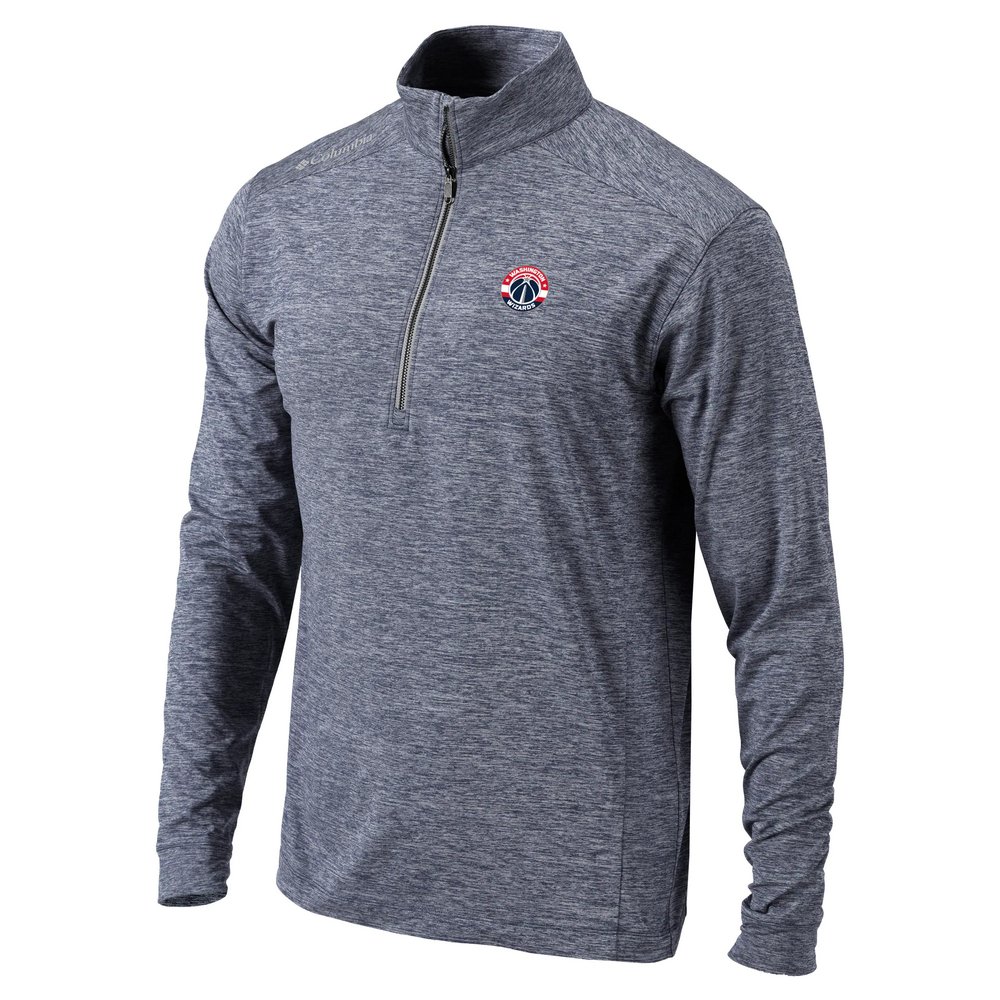 Washington Wizards Columbia Omni-Wick Power Fade Half-Zip Jacket - Navy