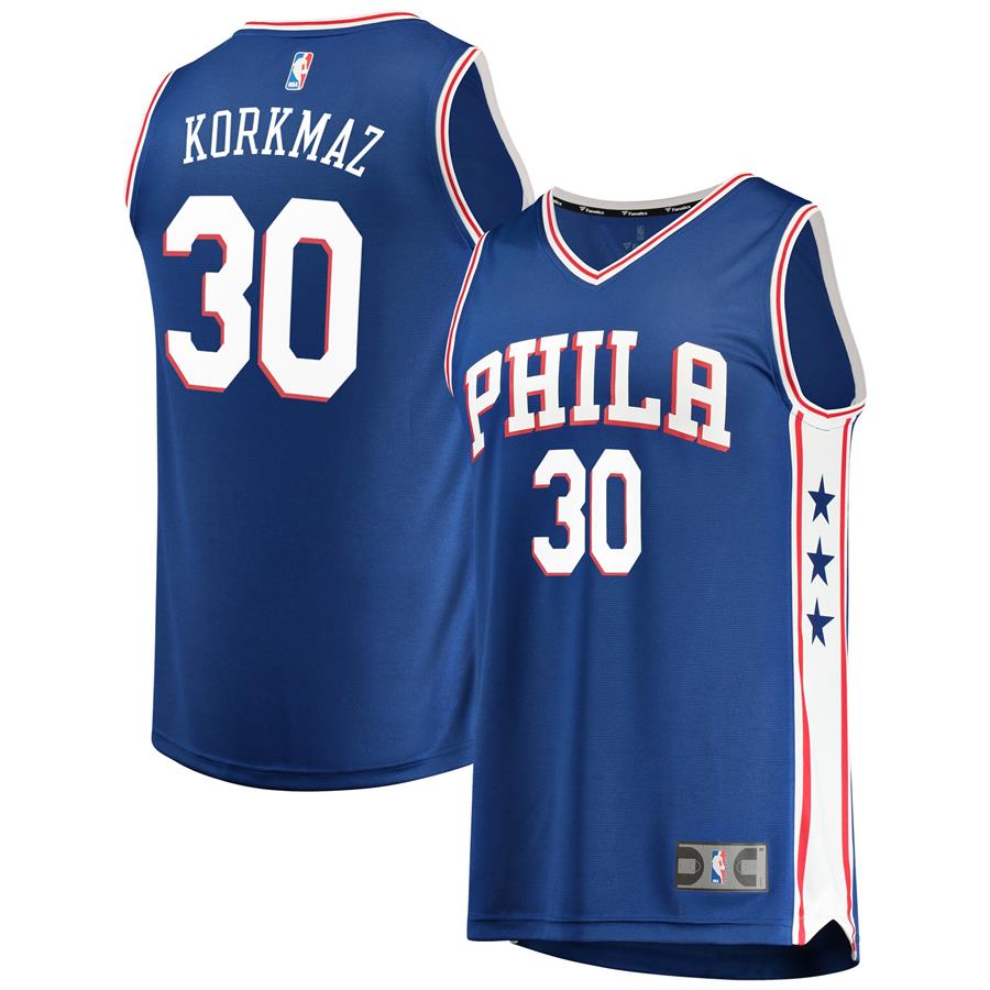 Furkan Korkmaz Philadelphia 76ers Fanatics Branded Fast Break Replica Player Jersey - Icon Edition - Royal