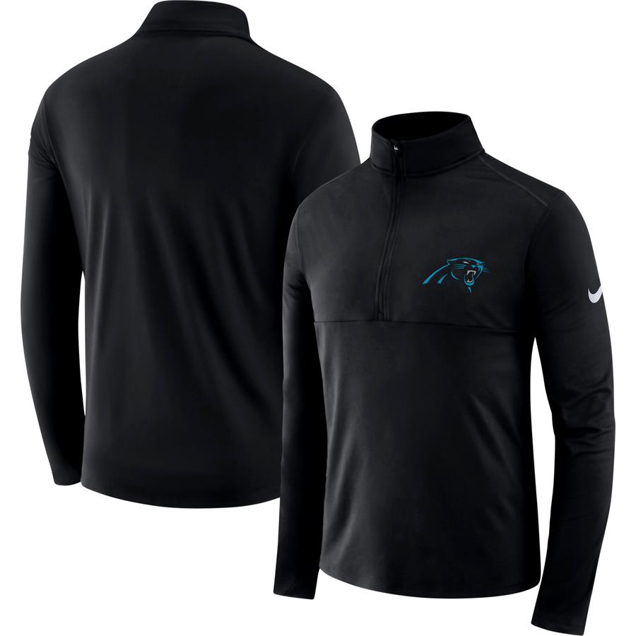 Carolina Panthers Nike Fan Gear Element Half-Zip Performance Jacket - Black
