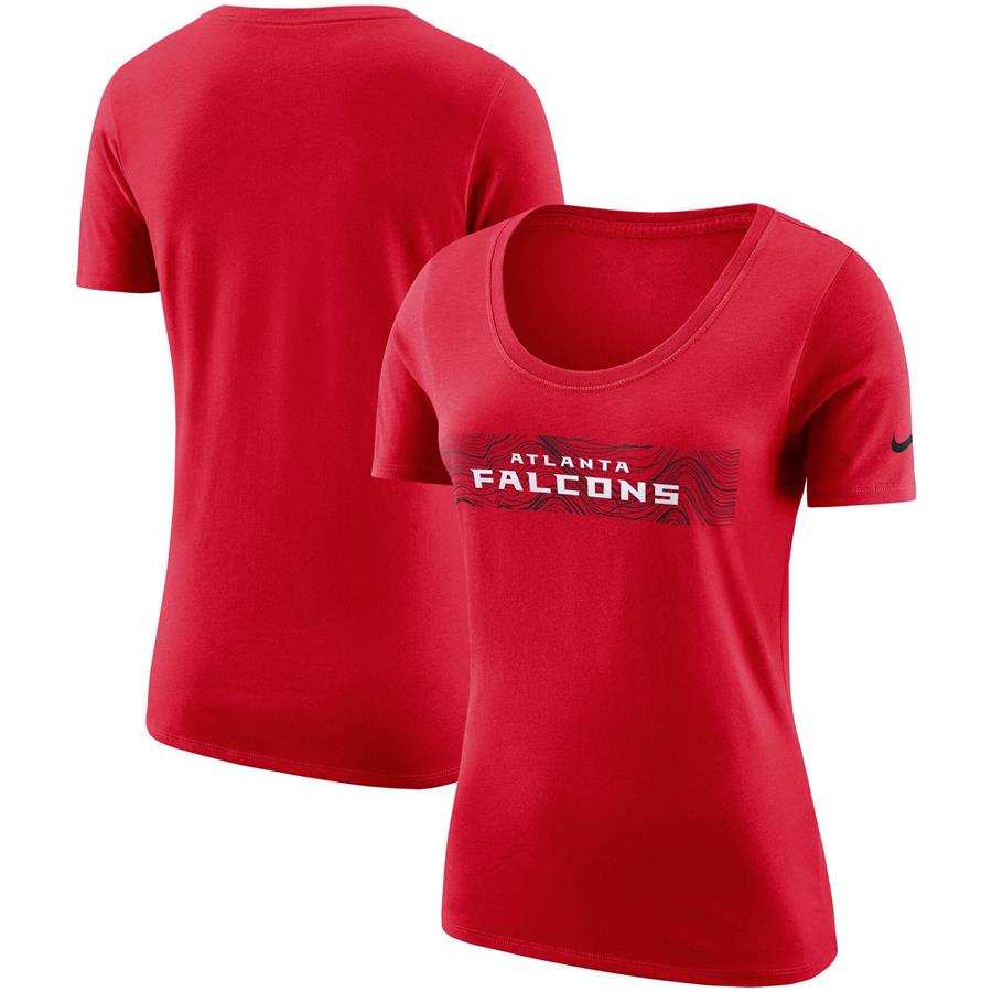 Atlanta Falcons Nike Women's Sideline Team T-Shirt - Red