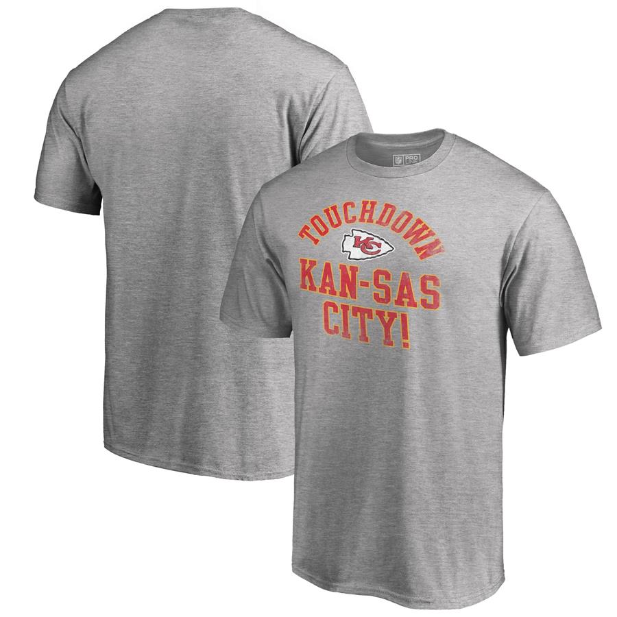 Kansas City Chiefs Fanatics Branded Hometown Collection TD-KC T-Shirt - Heather Gray
