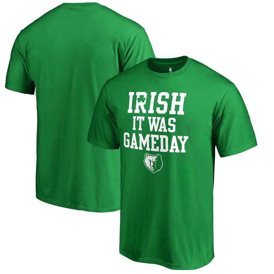 Memphis Grizzlies Fanatics Branded St. Patrick's Day Irish Game Day T-Shirt - Kelly Green