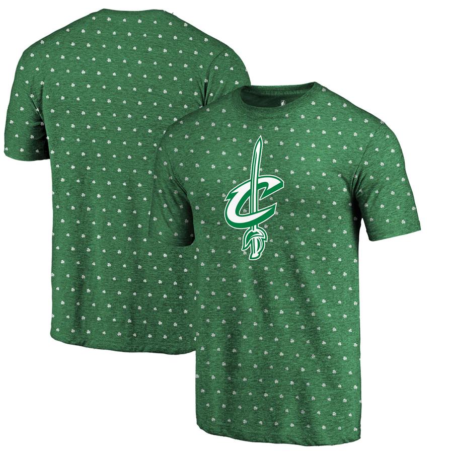 Cleveland Cavaliers Fanatics Branded All Irish All Over Print T-Shirt - Kelly Green