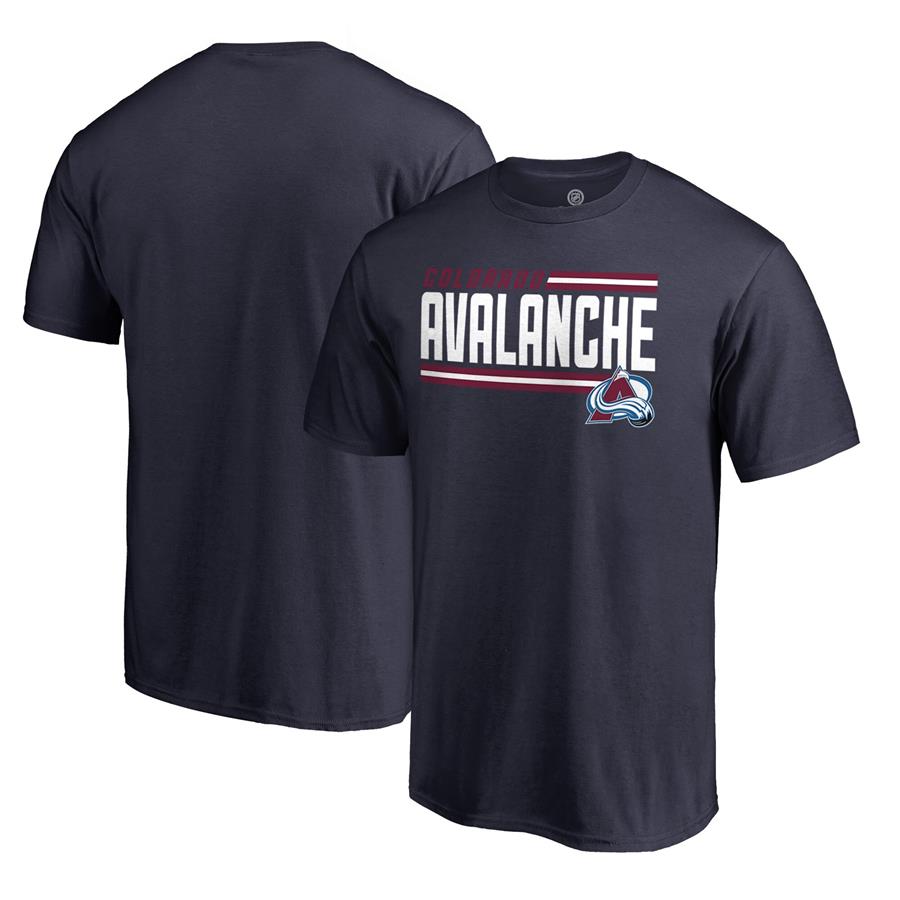 Футболка Colorado Avalanche Fanatics Branded Iconic Collection On Side Stripe (тёмно-синий)