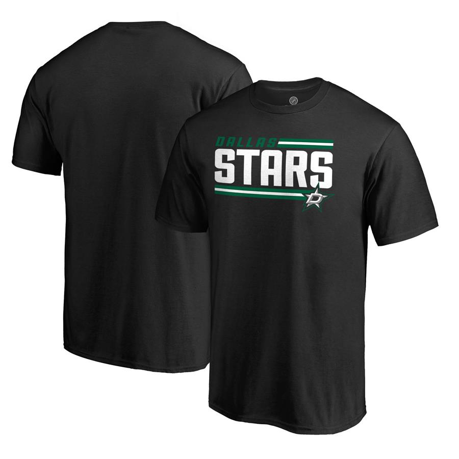 Футболка Dallas Stars Fanatics Branded Iconic Collection On Side Stripe (чёрный)