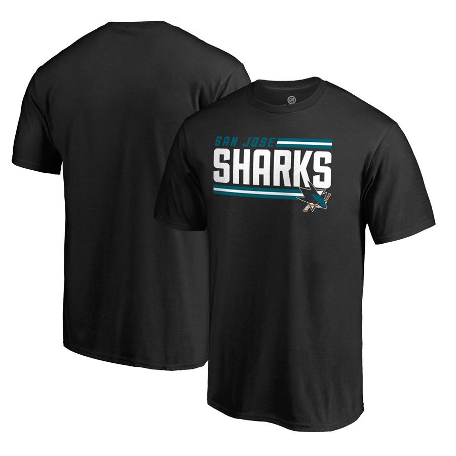 Футболка San Jose Sharks Fanatics Branded Iconic Collection On Side Stripe (чёрный)