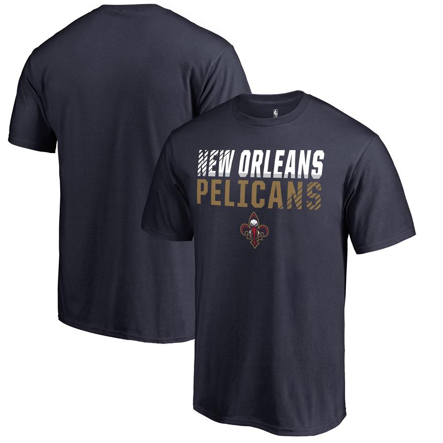 New Orleans Pelicans Fanatics Branded Fade Out T-Shirt - Navy