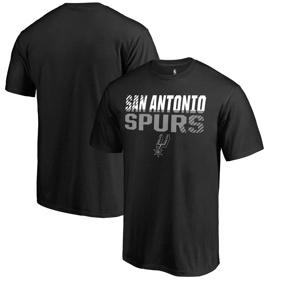 San Antonio Spurs Fanatics Branded Fade Out T-Shirt - Black