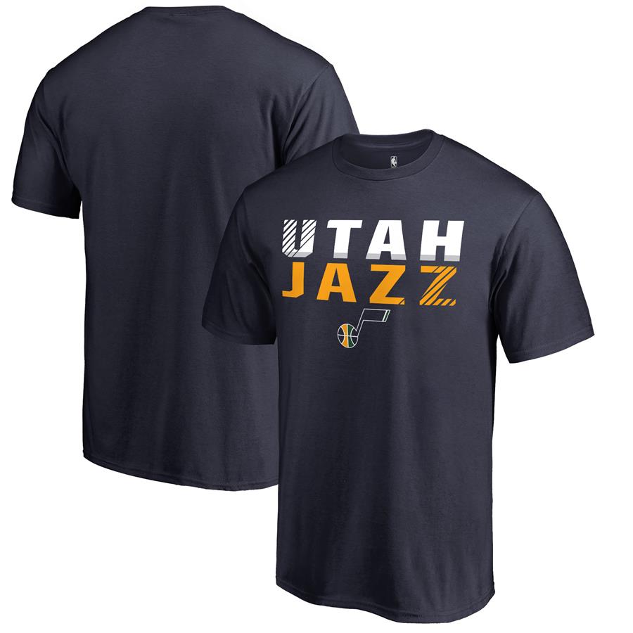 Utah Jazz Fanatics Branded Fade Out T-Shirt - Navy
