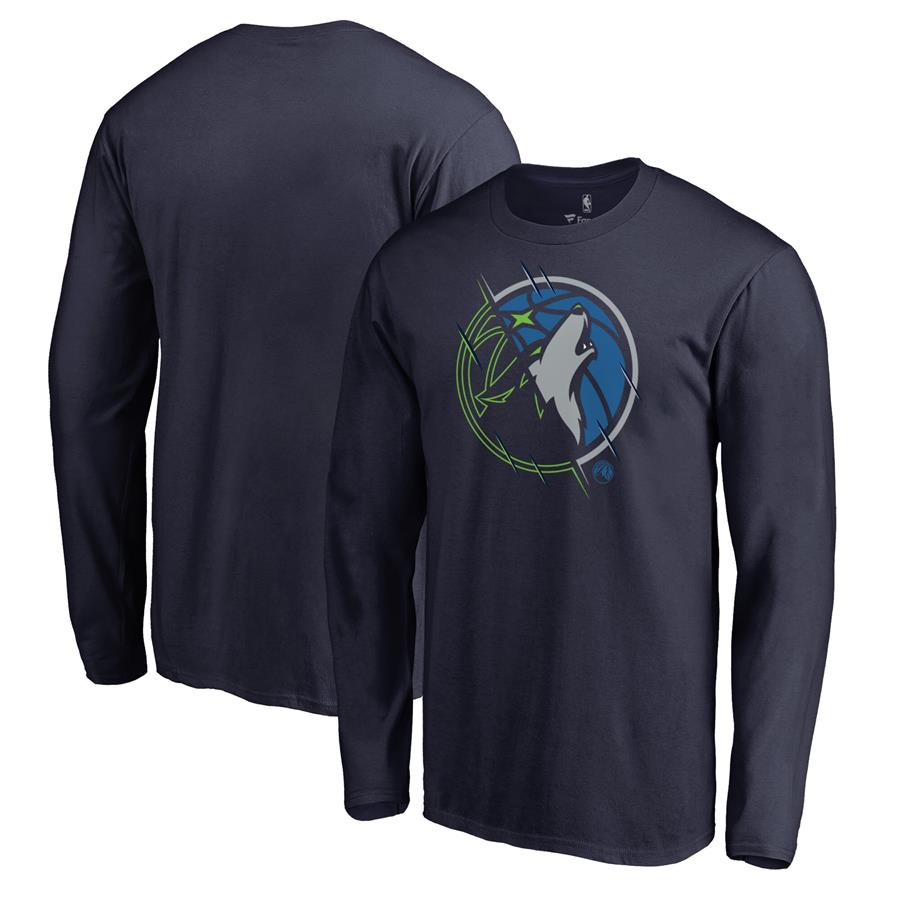 Лонгслив Minnesota Timberwolves Fanatics Branded X-Ray (тёмно-синий)