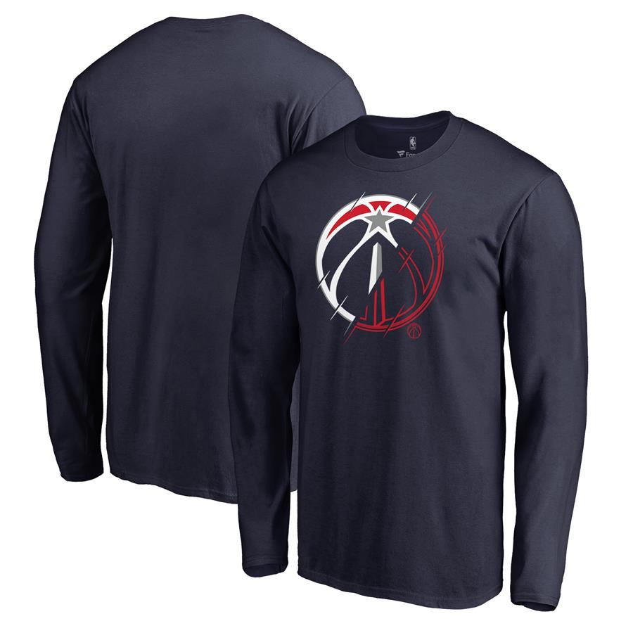 Washington Wizards Fanatics Branded X-Ray Long Sleeve T-Shirt - Navy