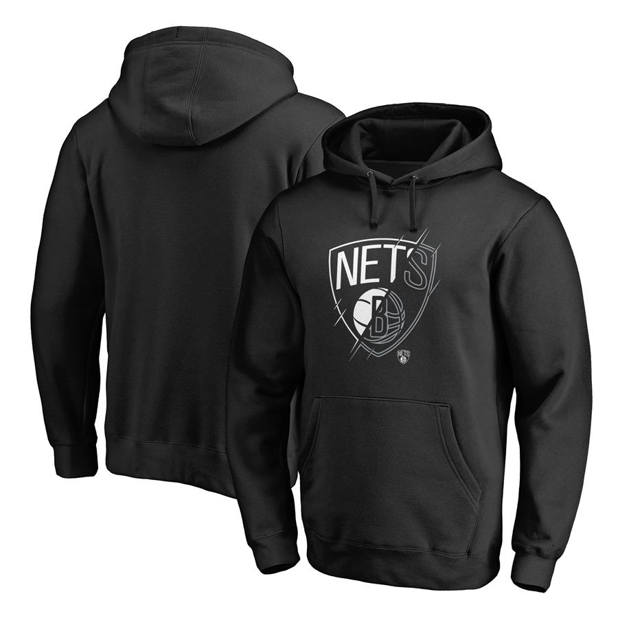 Brooklyn Nets Fanatics Branded X-Ray Pullover Hoodie - Black