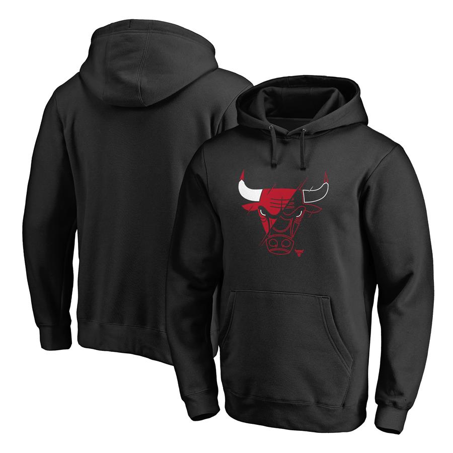 Chicago Bulls Fanatics Branded X-Ray Pullover Hoodie - Black