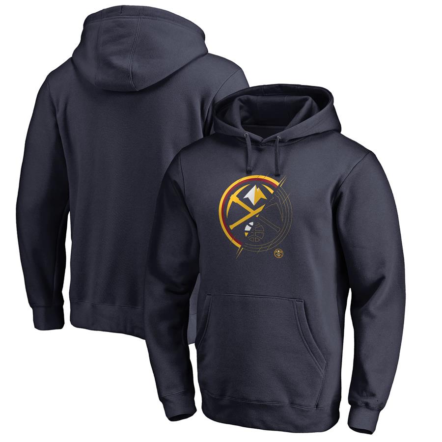 Denver Nuggets Fanatics Branded X-Ray Pullover Hoodie - Navy