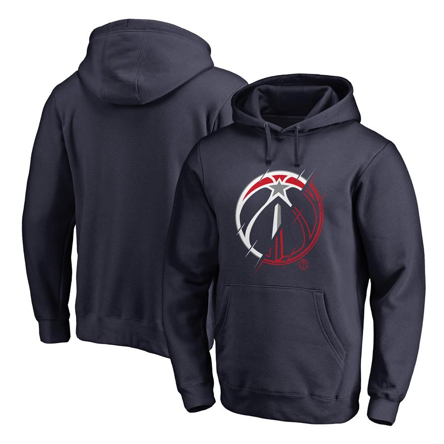 Washington Wizards Fanatics Branded X-Ray Pullover Hoodie - Navy