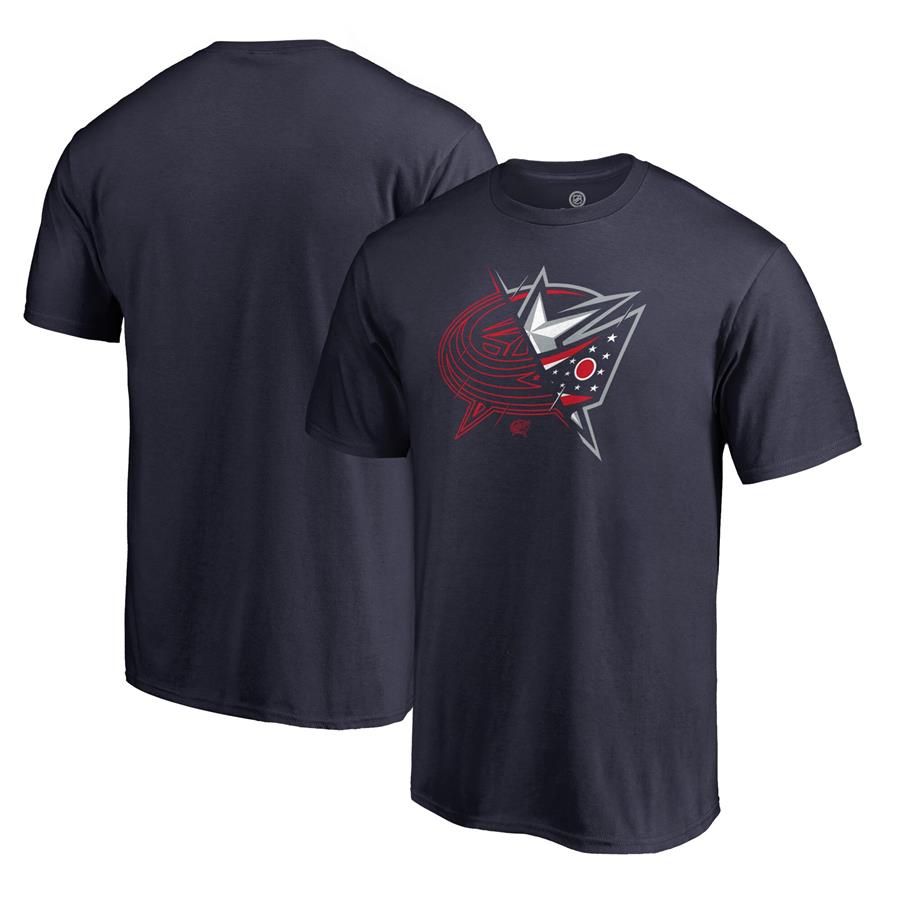 Columbus Blue Jackets Fanatics Branded X-Ray T-Shirt - Navy