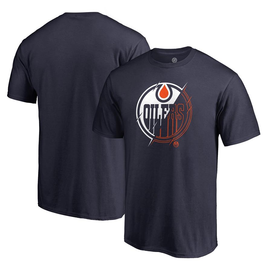 Edmonton Oilers Fanatics Branded X-Ray T-Shirt - Navy