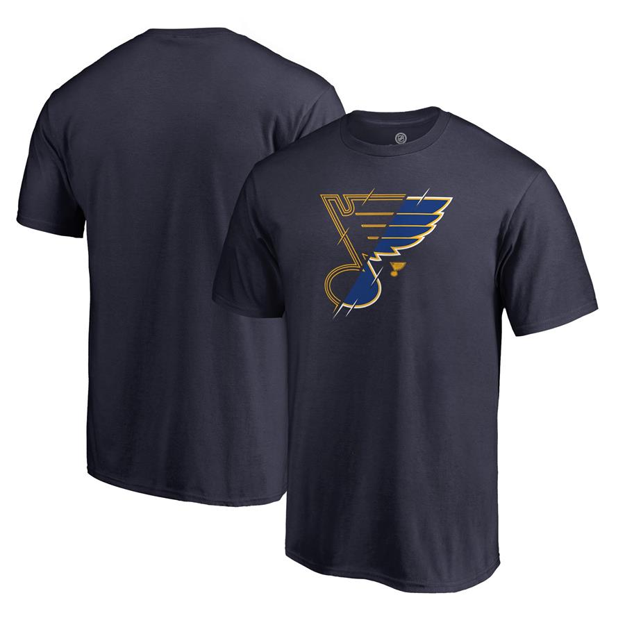 St. Louis Blues Fanatics Branded X-Ray T-Shirt - Navy