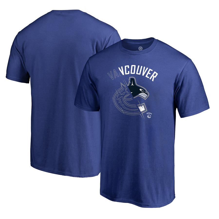 Vancouver Canucks Fanatics Branded X-Ray T-Shirt - Royal