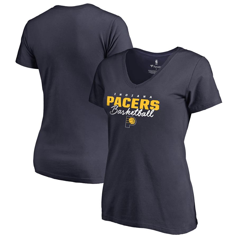 Женская футболка Indiana Pacers Fanatics Branded Script Assist (тёмно-синий)
