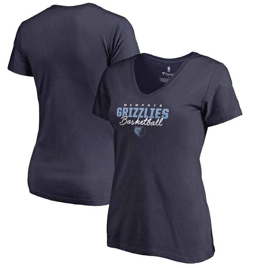 Женская футболка Memphis Grizzlies Fanatics Branded Script Assist (тёмно-синий)