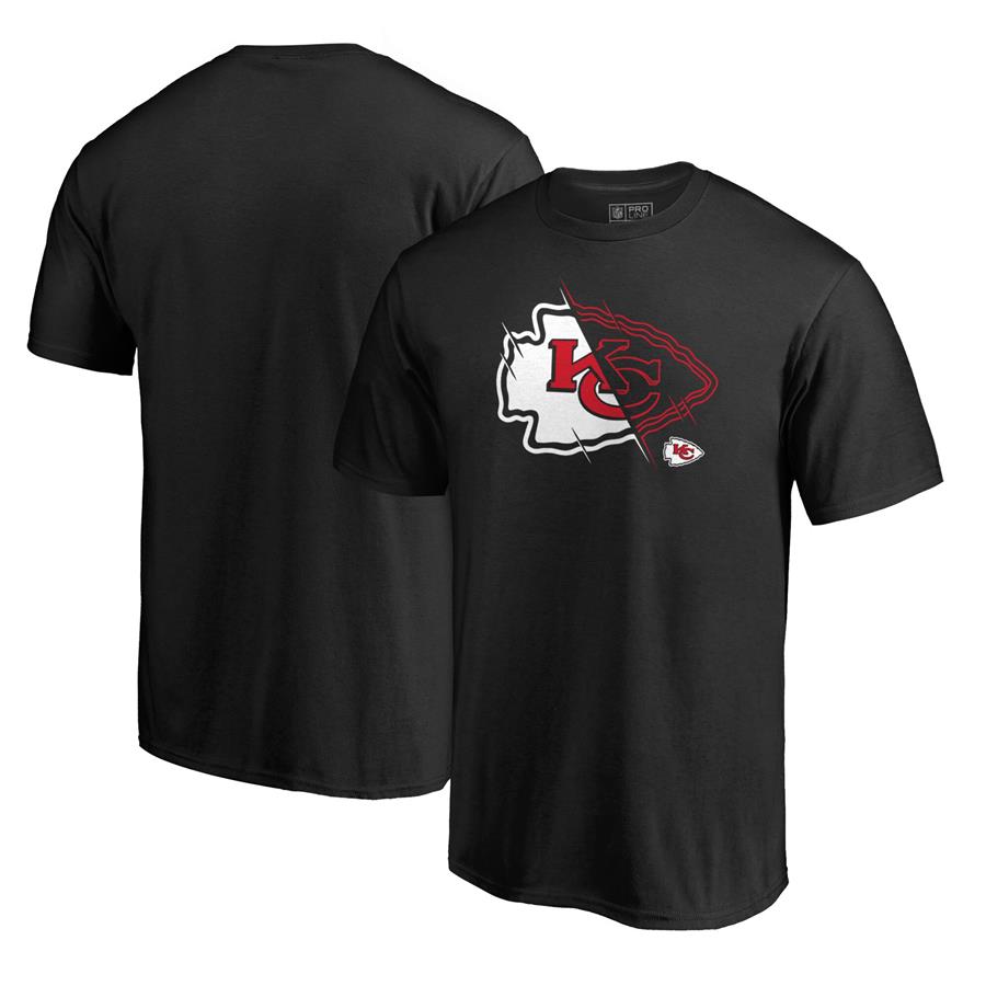Kansas City Chiefs NFL Pro Line by Fanatics Branded X-Ray T-Shirt - Black