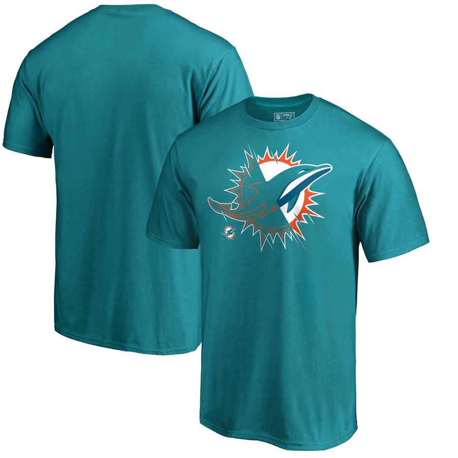 Футболка Miami Dolphins NFL Pro Line by Fanatics Branded X-Ray (бирюзовый)