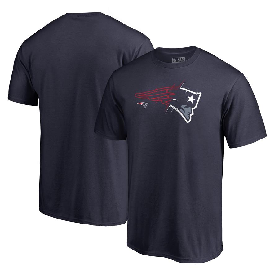 New England Patriots NFL Pro Line by Fanatics Branded X-Ray T-Shirt - Navy