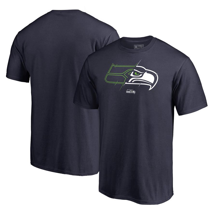 Seattle Seahawks NFL Pro Line by Fanatics Branded X-Ray T-Shirt - Navy