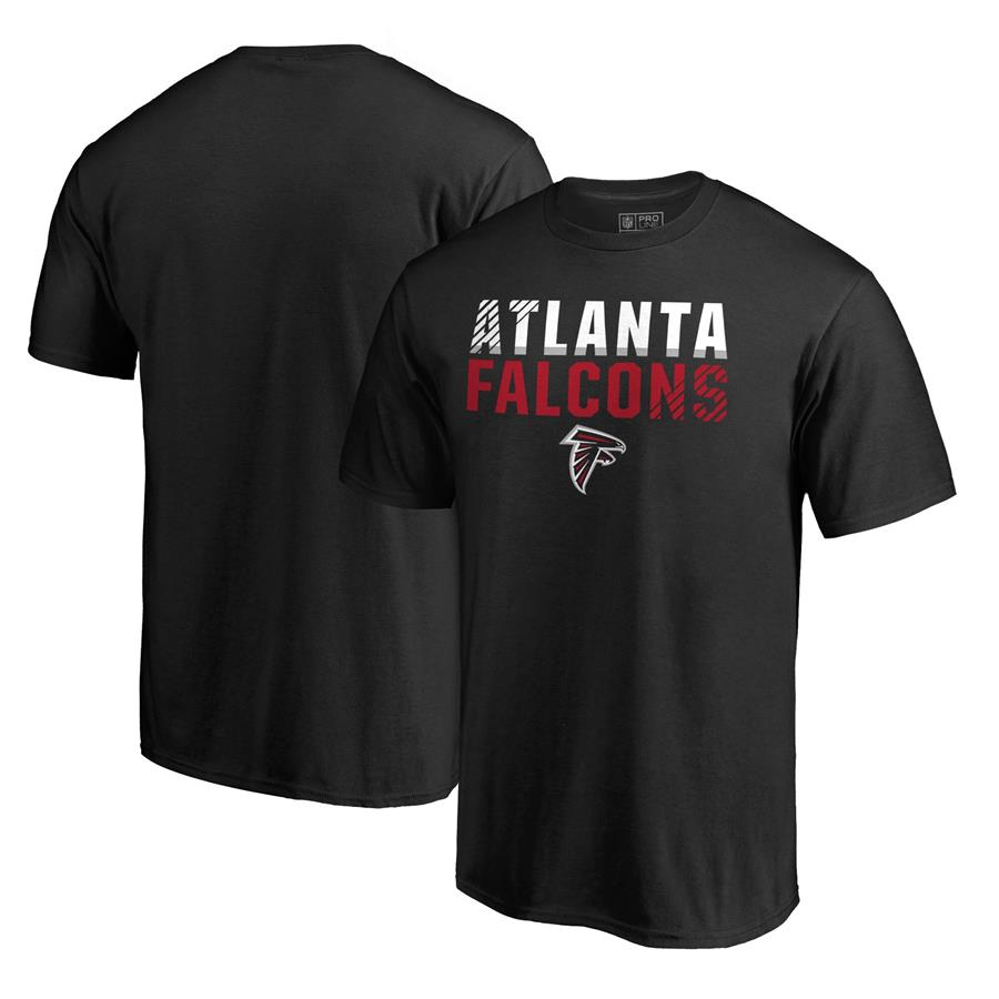 Atlanta Falcons NFL Pro Line by Fanatics Branded Iconic Collection Fade Out T-Shirt - Black