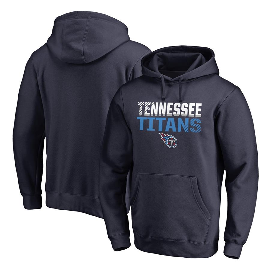 Tennessee Titans NFL Pro Line by Fanatics Branded Iconic Collection Fade Out Pullover Hoodie - Navy