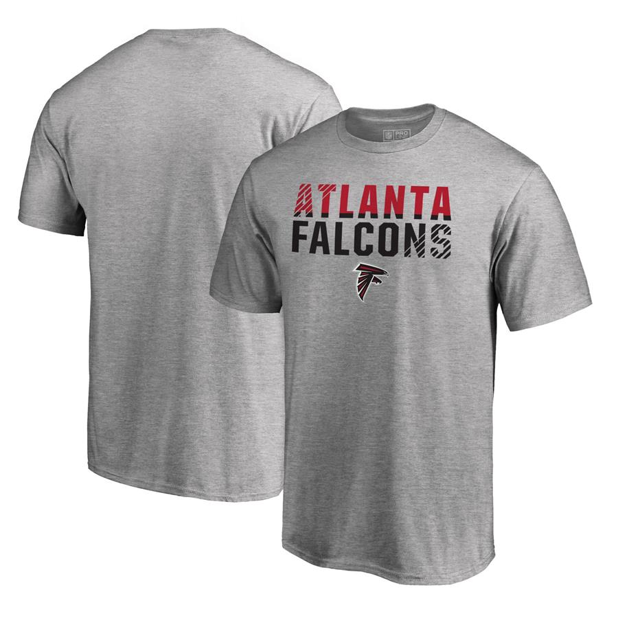 Atlanta Falcons NFL Pro Line by Fanatics Branded Iconic Collection Fade Out T-Shirt - Ash