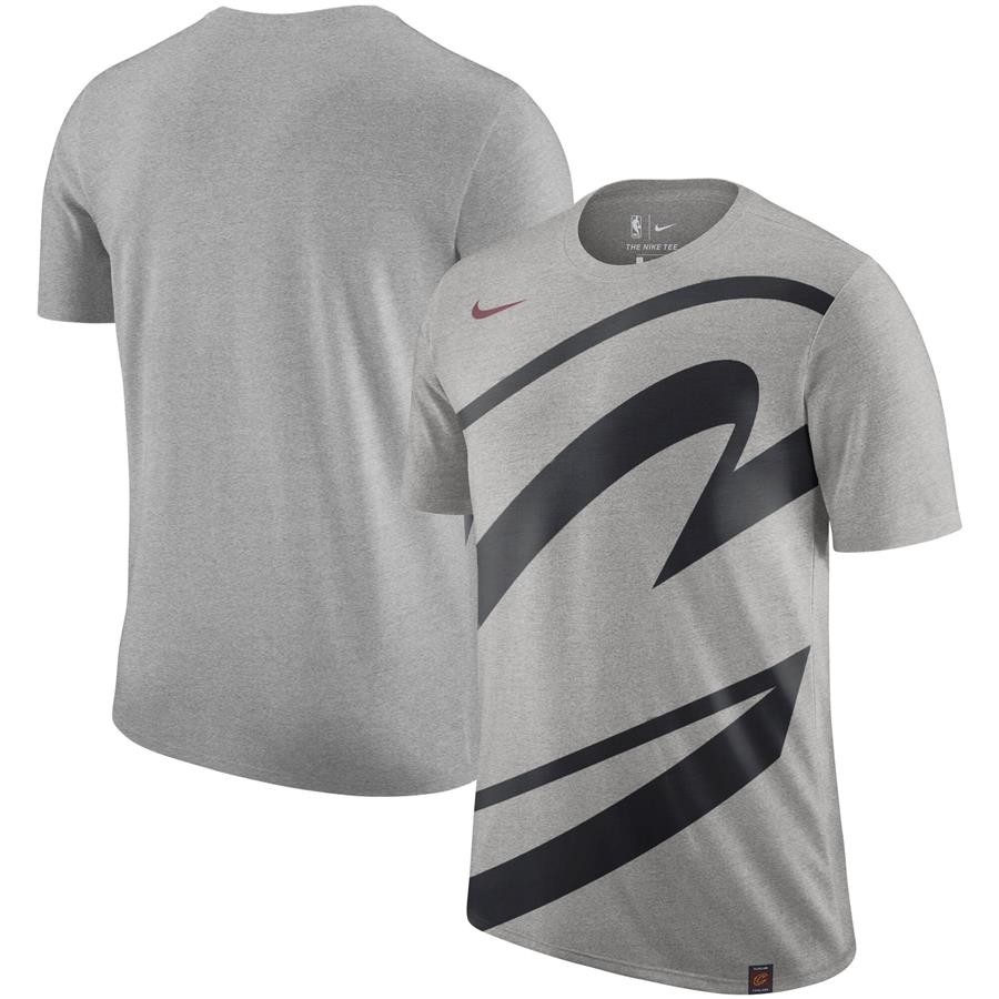 Cleveland Cavaliers Nike Oversize Logo Performance Tri-Blend T-Shirt - Gray