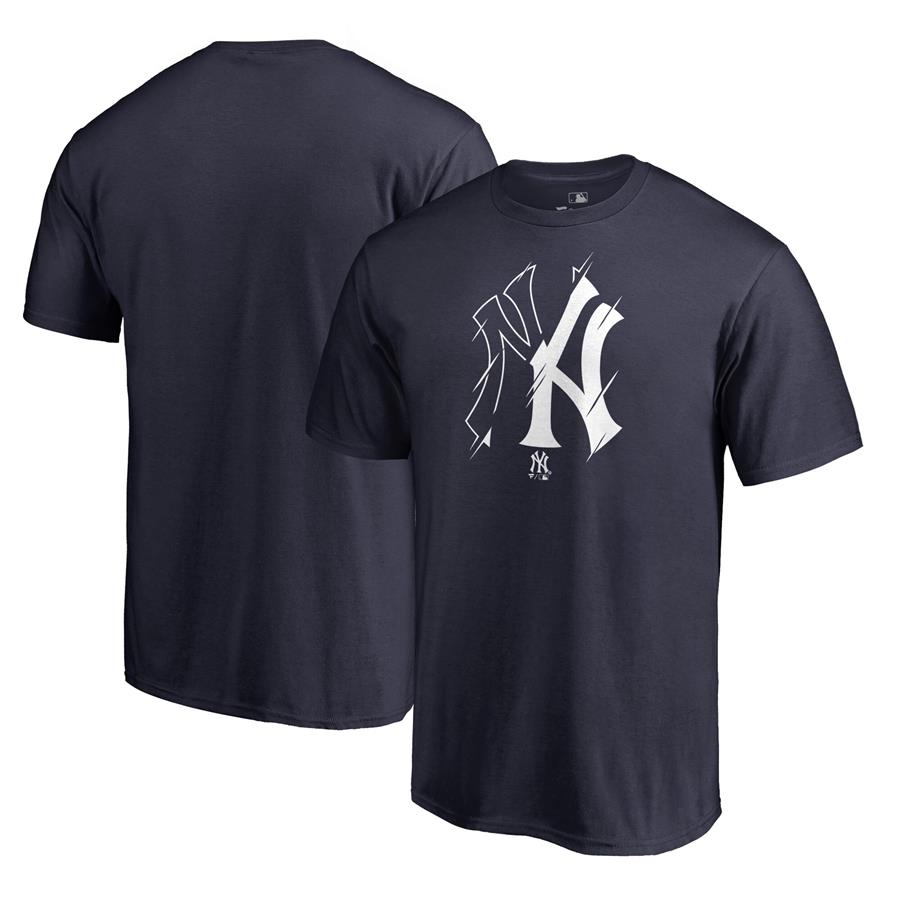 Футболка New York Yankees Fanatics Branded X-Ray (тёмно-синий)