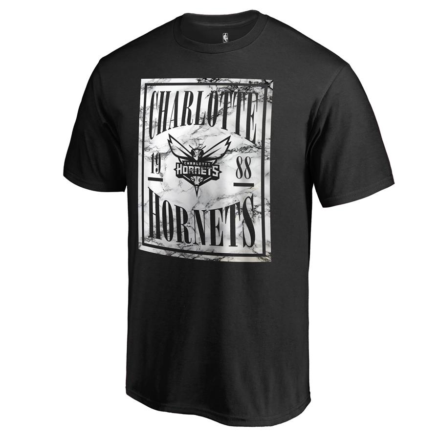 Fanatics Branded Charlotte Hornets Black Court Vision T-Shirt
