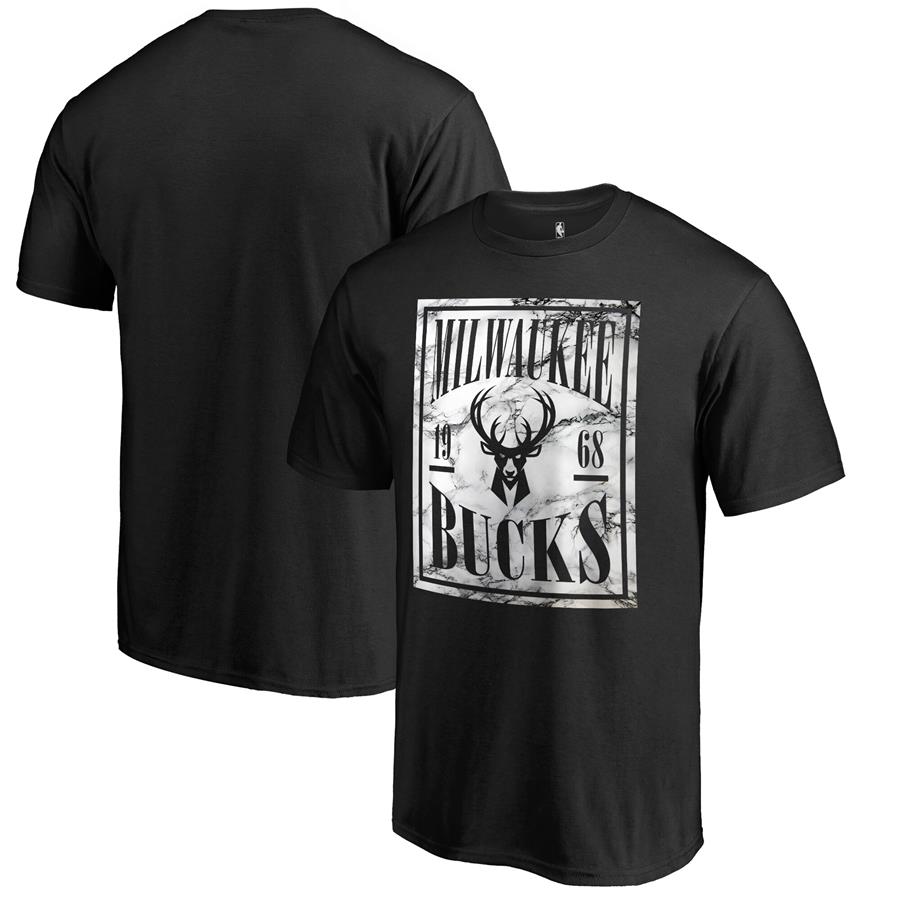 Fanatics Branded Milwaukee Bucks Black Court Vision T-Shirt