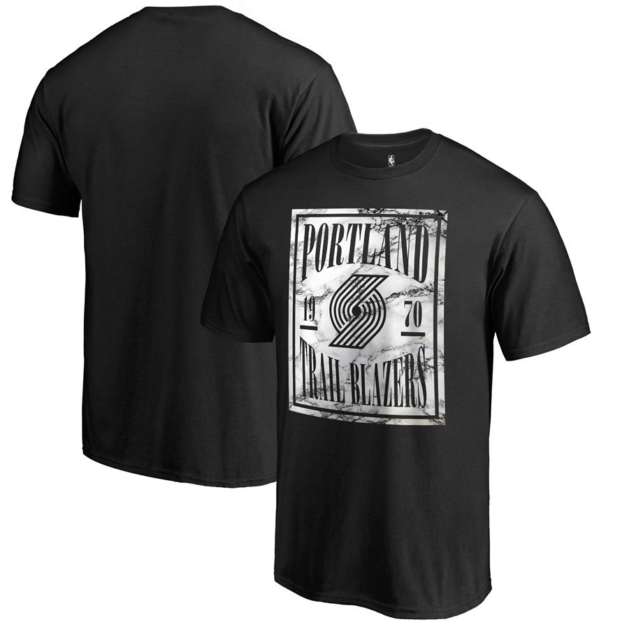 Fanatics Branded Portland Trail Blazers Black Court Vision T-Shirt