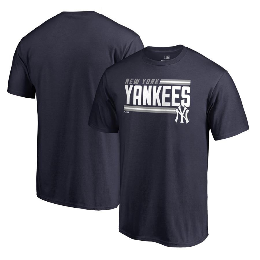 Футболка New York Yankees Fanatics Branded Onside Stripe (тёмно-синий)