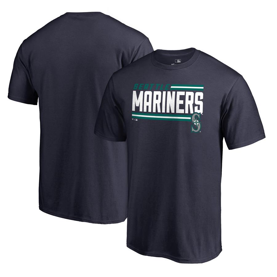 Seattle Mariners Fanatics Branded Onside Stripe T-Shirt - Navy