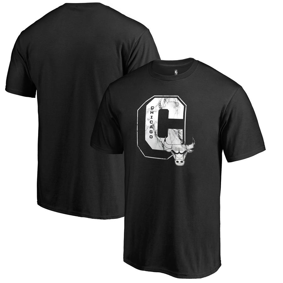 Chicago Bulls Fanatics Branded Letterman T-Shirt - Black