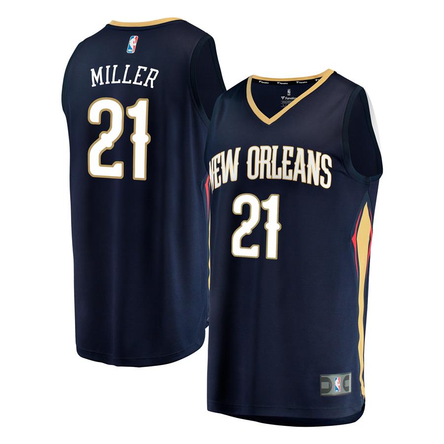 Darius Miller New Orleans Pelicans Fanatics Branded Fast Break Replica Player Jersey - Icon Edition - Navy