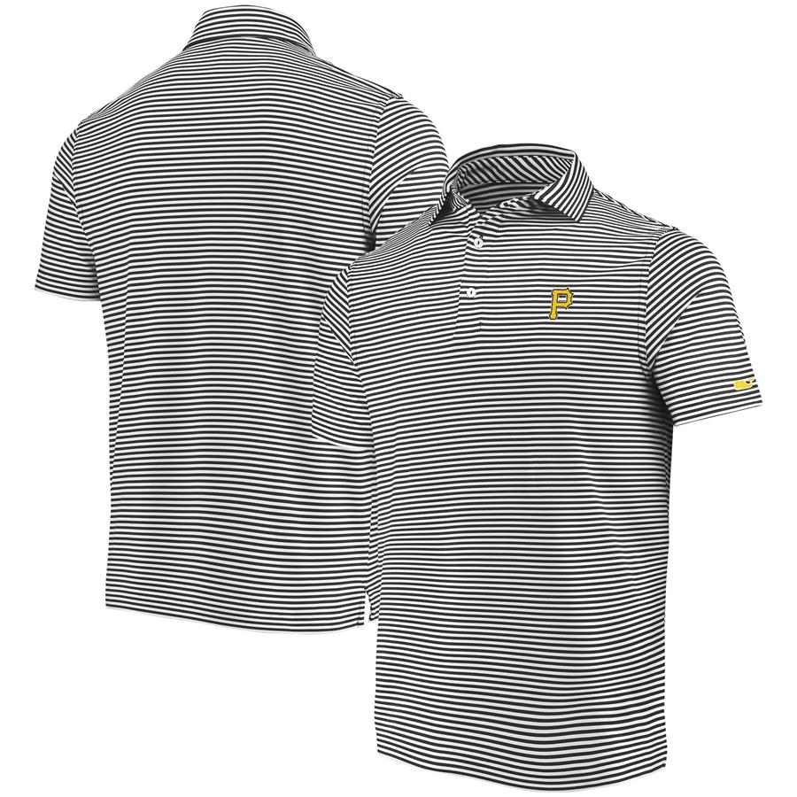Pittsburgh Pirates Vineyard Vines Winstead Sankaty Polo - Black