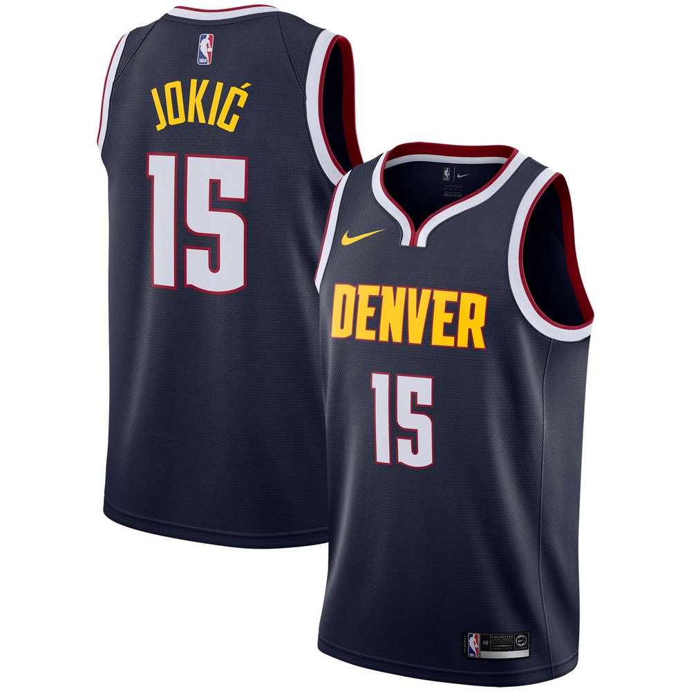 Nikola Jokic Denver Nuggets Nike Replica Swingman Jersey - Icon Edition - Navy