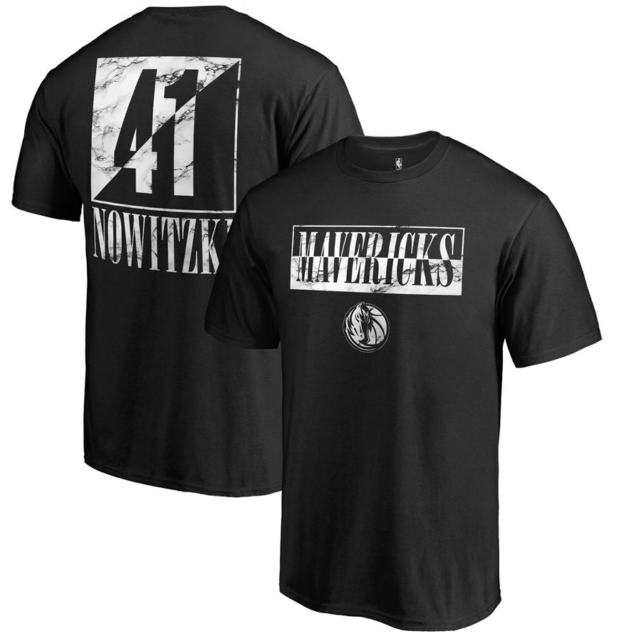 Dirk Nowitzki Dallas Mavericks Fanatics Branded Yin & Yang Name and Number T-Shirt - Black