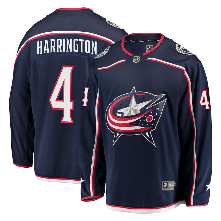 Scott Harrington Columbus Blue Jackets Fanatics Branded Breakaway Jersey - Navy